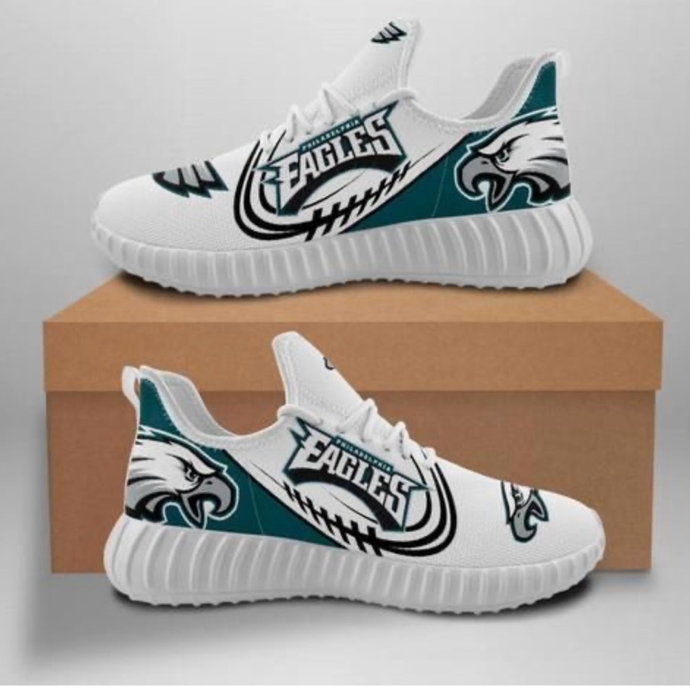 Philadelphia Eagles sneakers men 8.5-9 woman’s 11-11.5 - Picture 1 of 10
